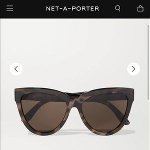 NEW Le Specs Liar Lair Cat Eye tortoiseshell acetate sunglasses